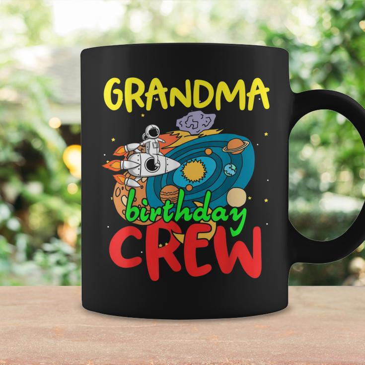 Grandma Birthday Crew Outer Space Planets Universe Party Coffee Mug Gifts ideas