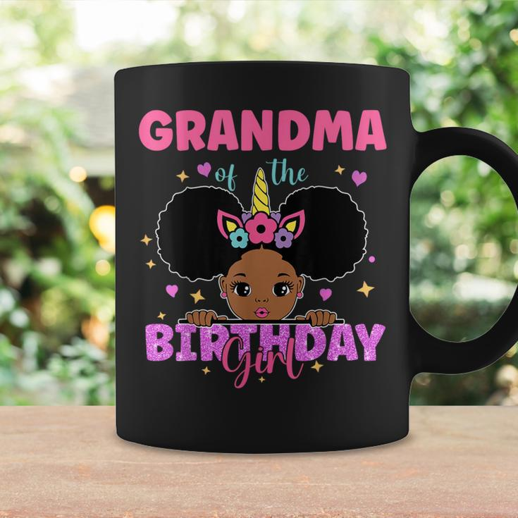 Grandma Of The Birthday Girl Melanin Afro Unicorn Princess Coffee Mug Gifts ideas