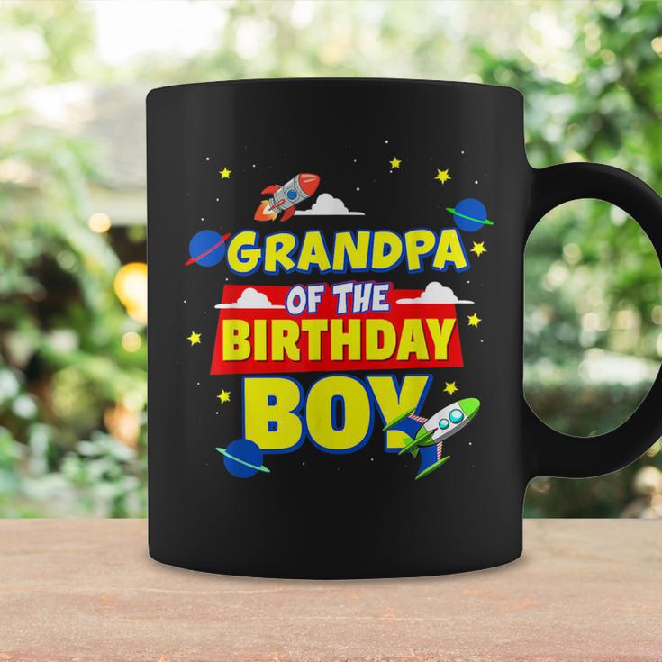 Grandpa Of Birthday Astronaut Boy Outer Space Theme Party Coffee Mug Gifts ideas