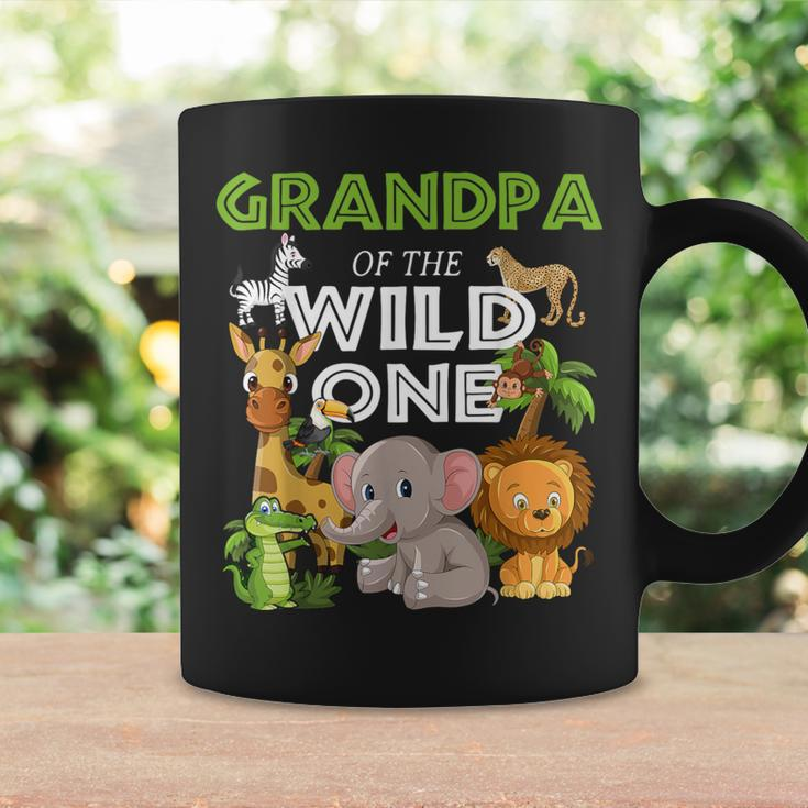 Grandpa Of The Wild One Zoo Birthday Safari Jungle Animal Coffee Mug Gifts ideas