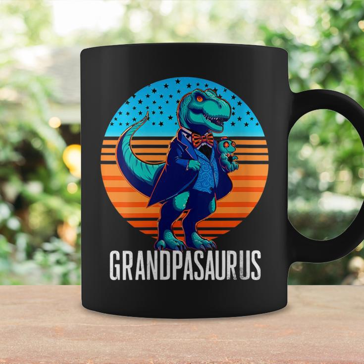 Grandpasaurus Retro Dinosaur Father's Day Trex Little Son Coffee Mug Gifts ideas