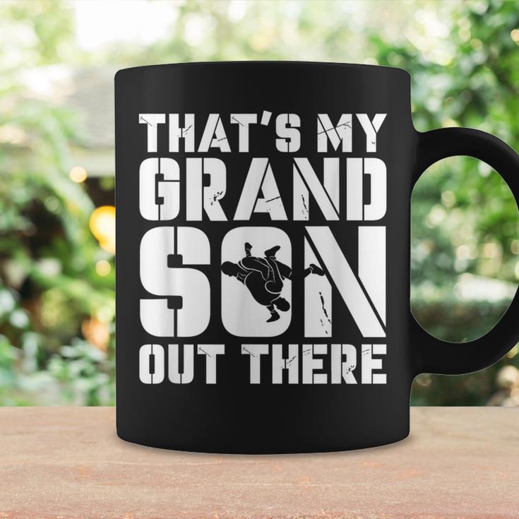 My Grandson Out There Wrestling Grandma Grandpa Coffee Mug Gifts ideas