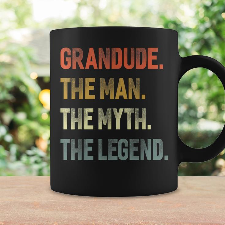 Grandude The Man The Myth The Legend Grandpa Father Day Coffee Mug Gifts ideas