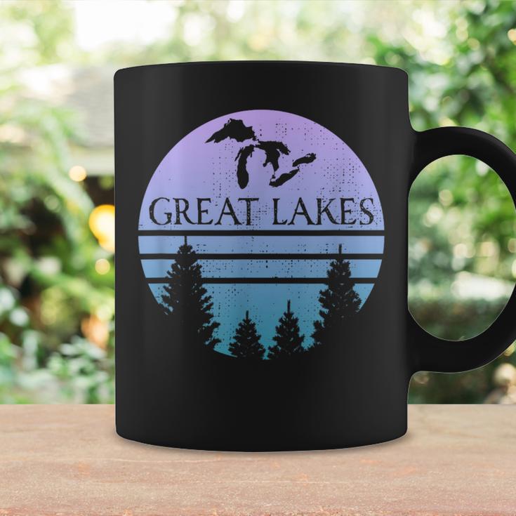 Great Lakes Of Michigan Lakes Silhouette Trees Coffee Mug Gifts ideas