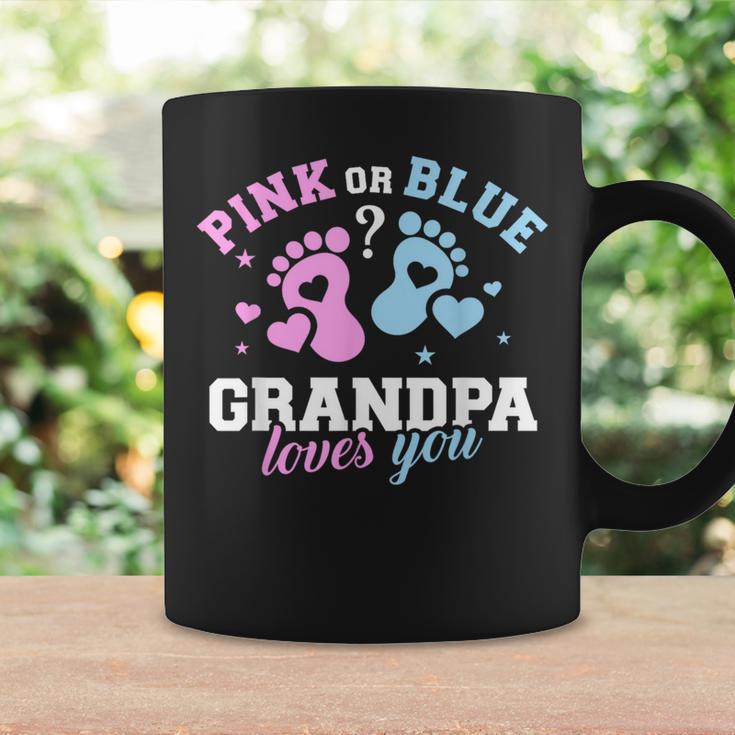 Großvater Tassen Pink or Blue, Grandpa Loves You für Geschlechtsenthüllung Geschenkideen