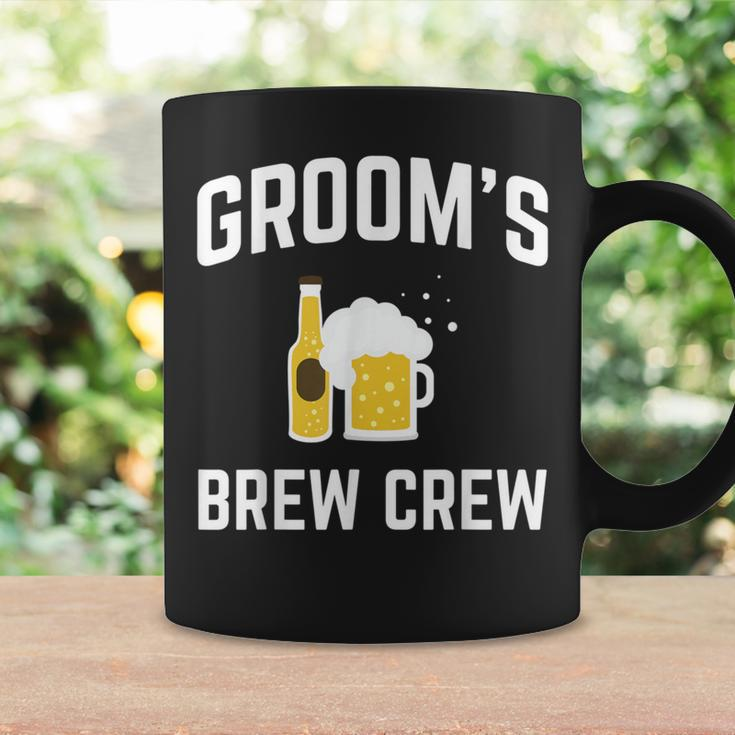 Groom's Brew Crew For Groomsmen Drinking Bachelor Party Coffee Mug Gifts ideas