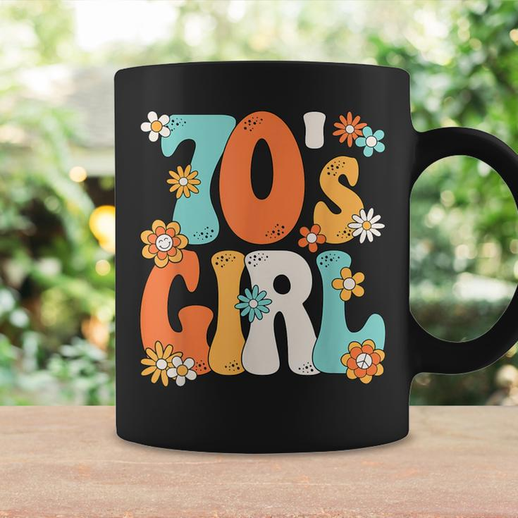 Groovy 70S Girl Hippie Theme Party Outfit 70S Costume Women Coffee Mug Gifts ideas