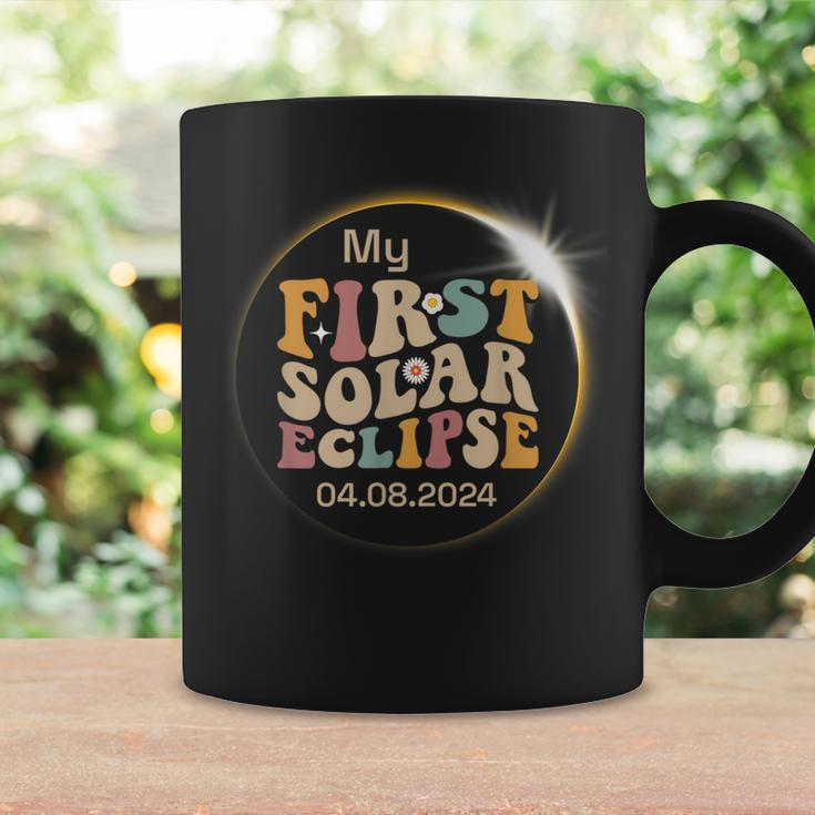 Groovy My First Solar Eclipse Boys Girls 2024 Solar Eclipse Coffee Mug Gifts ideas