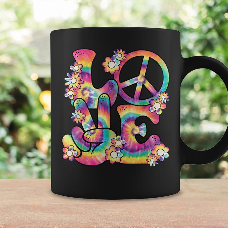 Groovy Love Peace Sign Hippie Theme Party Outfit 60S 70S Coffee Mug Gifts ideas