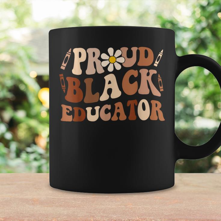 Groovy Proud Black Educator African Pride Black History Coffee Mug Gifts ideas