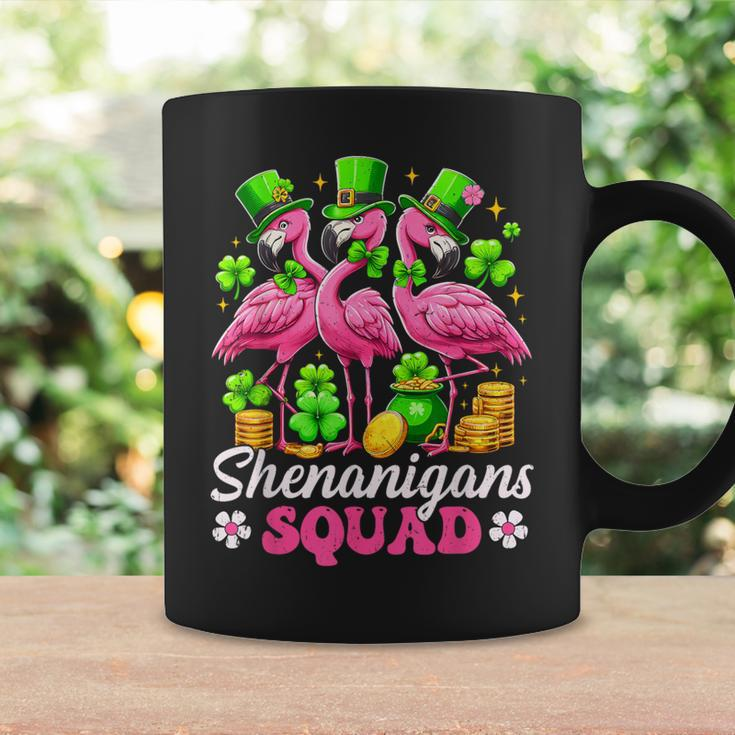 Groovy Shenanigan Squad Irish Flamingo St Patrick's Day Coffee Mug Gifts ideas