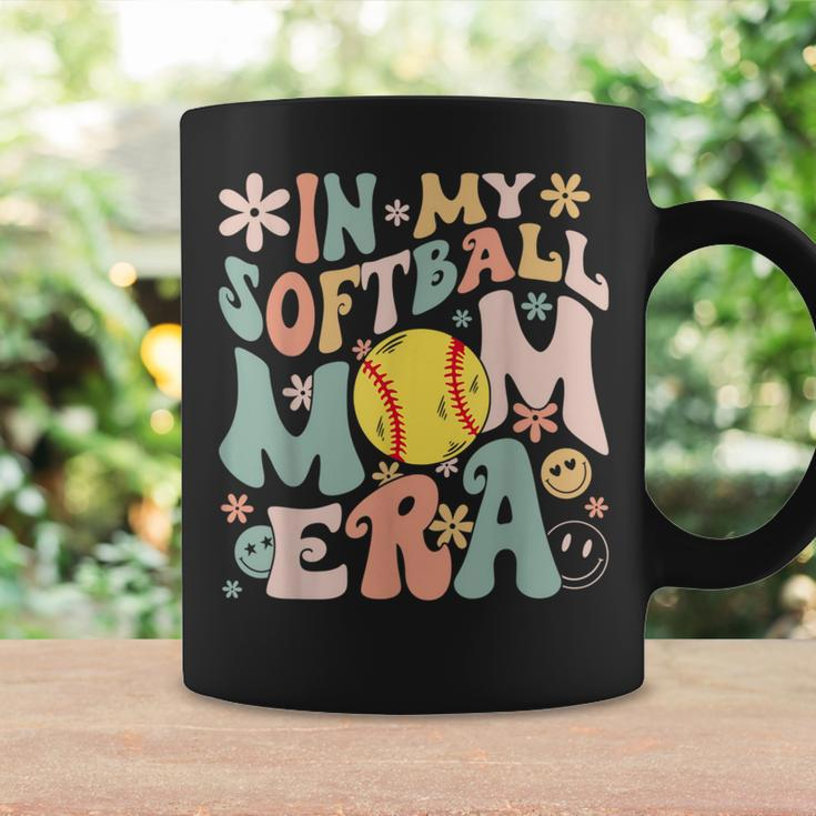 Groovy In My Softball Mom Era Mom Life Game Day Vibes Mama Coffee Mug Gifts ideas