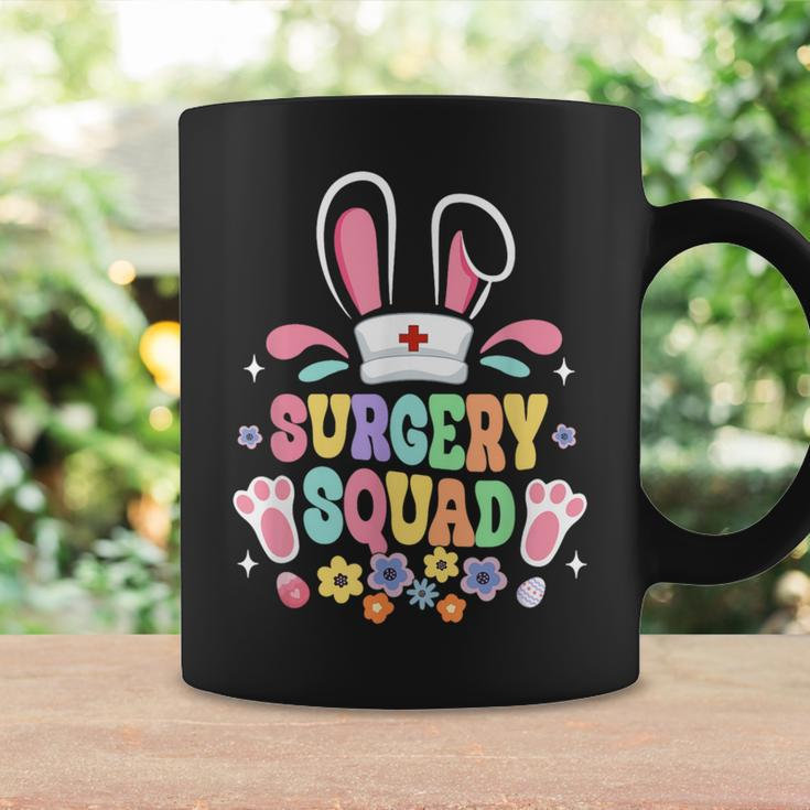 Groovy Surgery Squad Surgical Tech Nurse Bunny Ear Easter Coffee Mug Gifts ideas