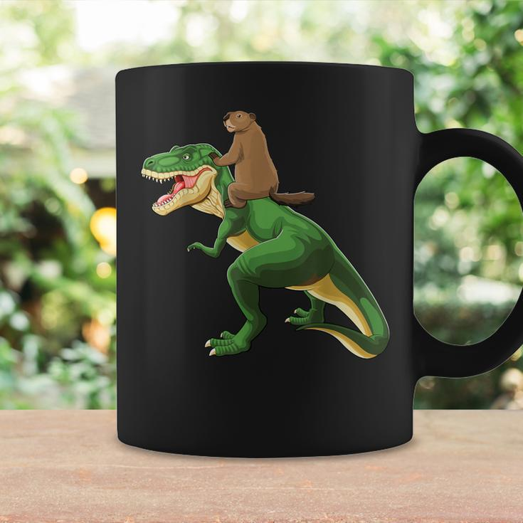 Groundhog Day Dinosaur Shadow Kid Boy Coffee Mug Gifts ideas