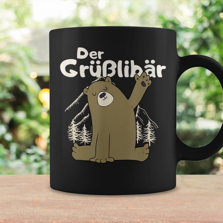 Grüßlibär Cute Bear Waving S Tassen Geschenkideen