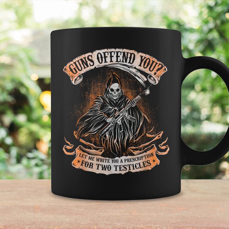 Guns Offend You Grim Reaper 2Nd Amendment Gun Rights Coffee Mug Gifts ideas