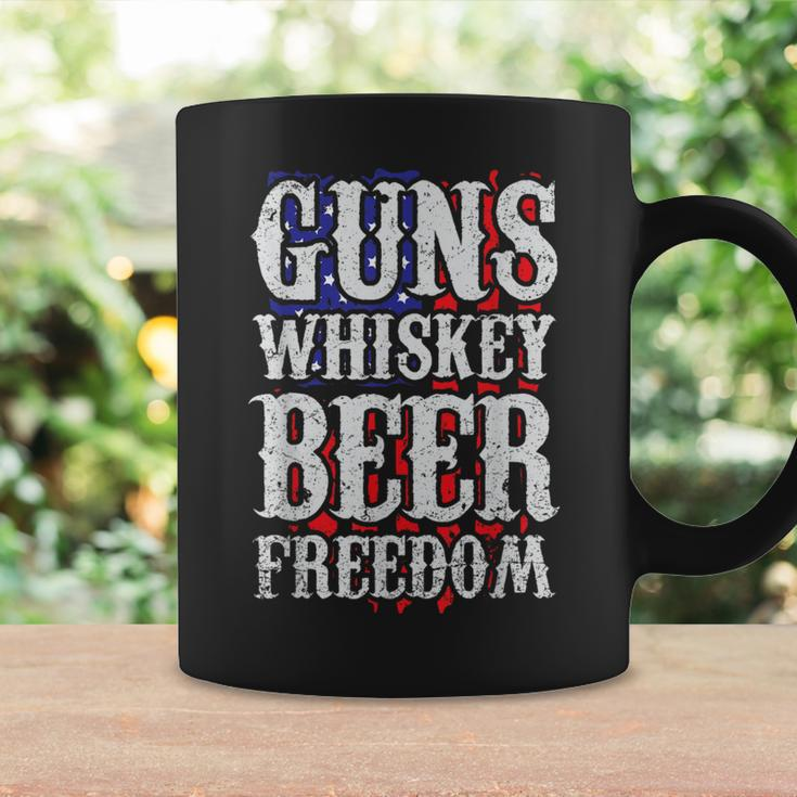 Guns Whisky Beer And Freedom Us Flag Coffee Mug Gifts ideas