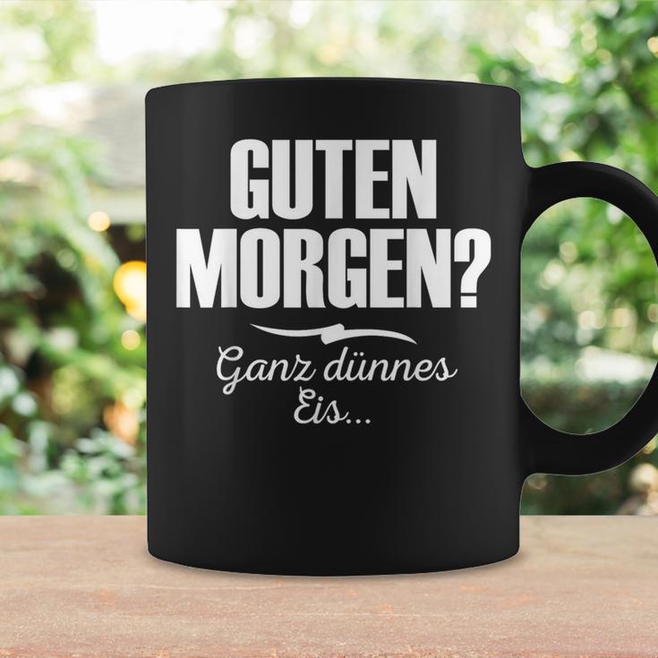 Guten Morgen Ganz Dünnes Eis Saying Short Sleeve Tassen Geschenkideen