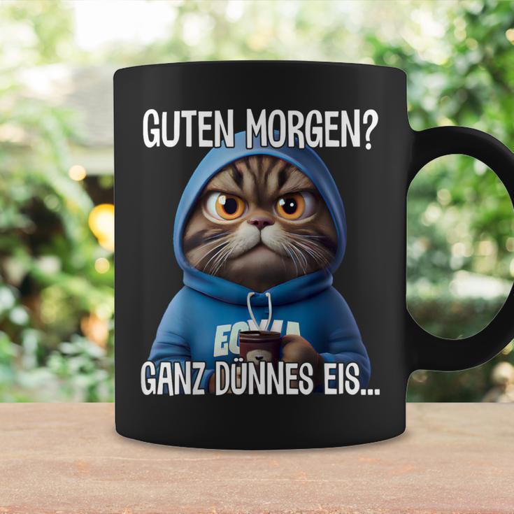 Guten Morgen Ganz Dünnes Eis Kaffee Saying Black Tassen Geschenkideen