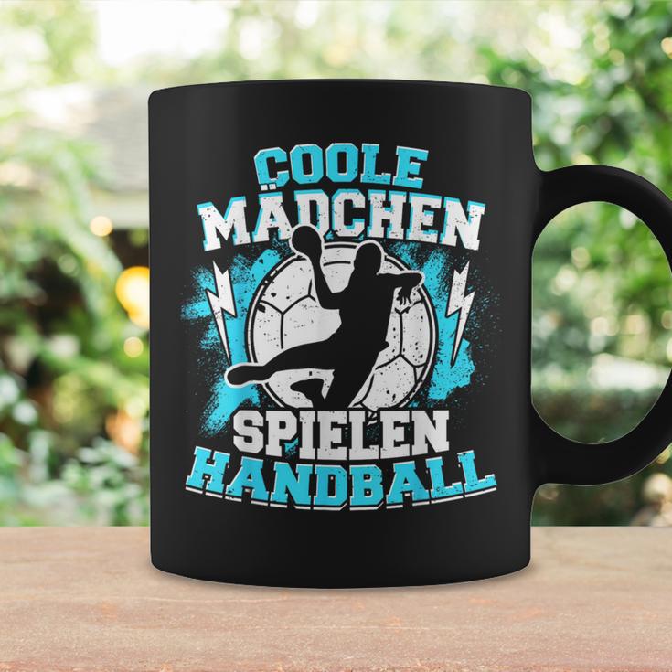 Handballer Handballer Cool Girls Play Handball Tassen Geschenkideen