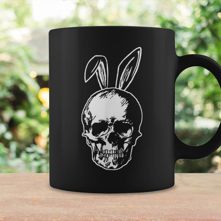 Happy Easter Skull With Bunny Ears Ironic Coffee Mug Gifts ideas