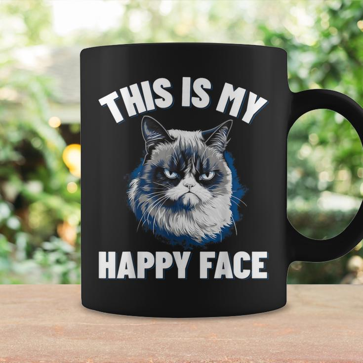 This Is My Happy Face Cat With Grumpy Face Cat Lover Coffee Mug Gifts ideas