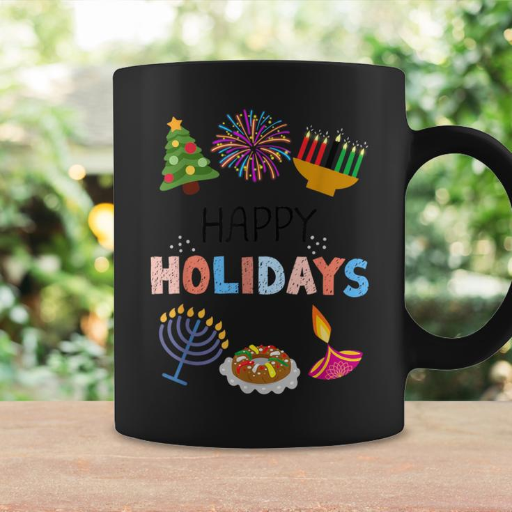 Happy Holidays Diwali Kwanzaa Hanukkah Christmas Coffee Mug Gifts ideas