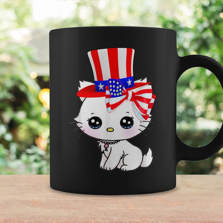 Happy July 4Th Usa Flag Cat Dad-Dy Mom-My Boy Girl Coffee Mug Gifts ideas