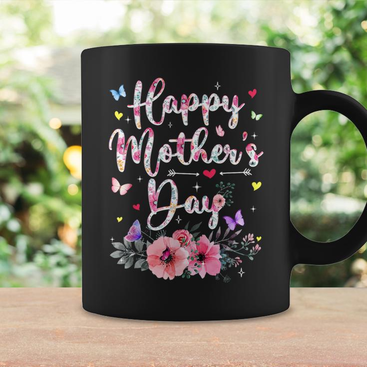 Happy Mother's Day With Floral Graphic Cute Coffee Mug Gifts ideas