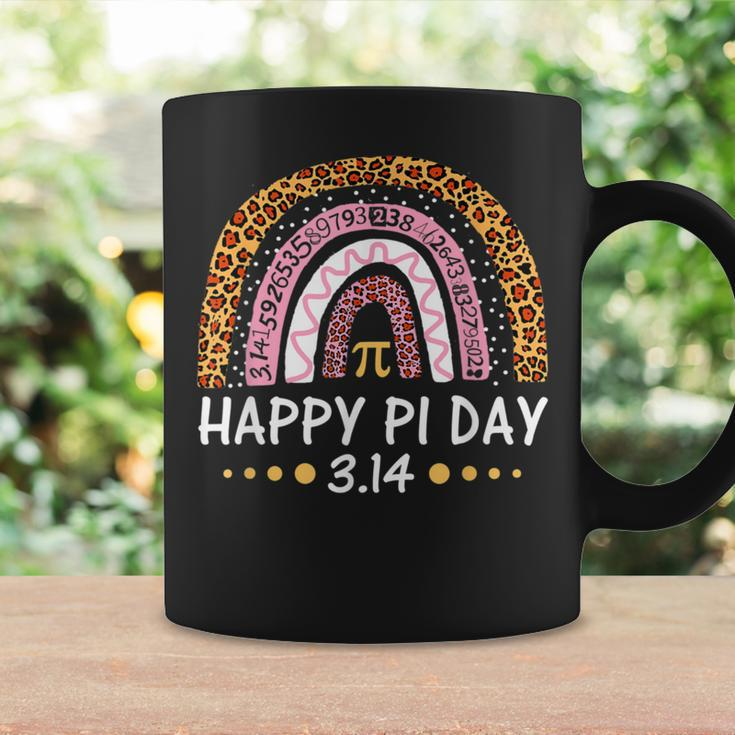 Happy Pi Day Mathematic Math Teacher Leopard Rainbow Coffee Mug Gifts ideas