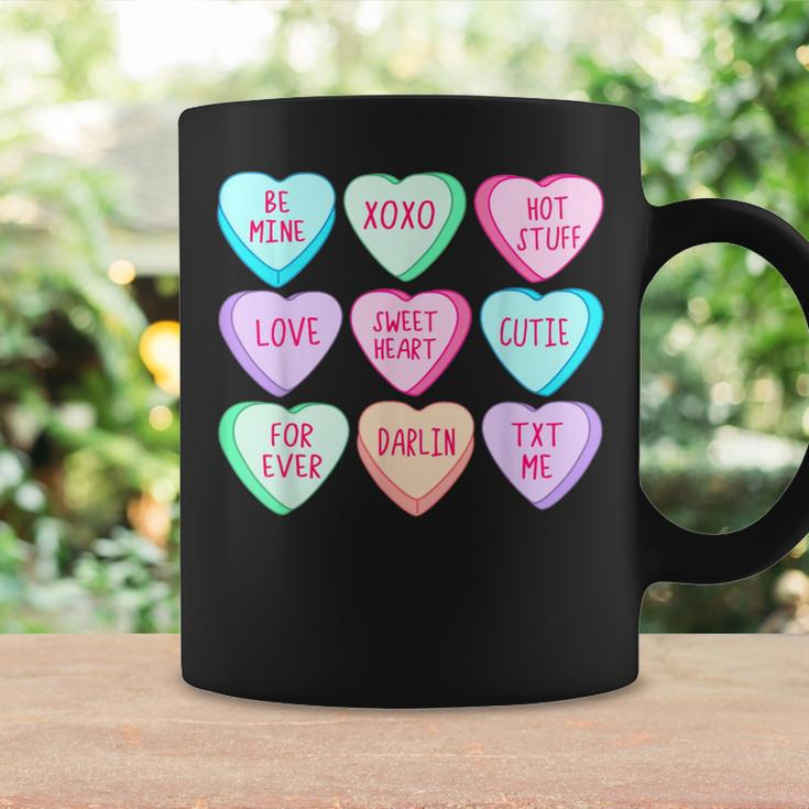 Happy Valentines Day Candy Conversation Hearts Cute Coffee Mug Gifts ideas