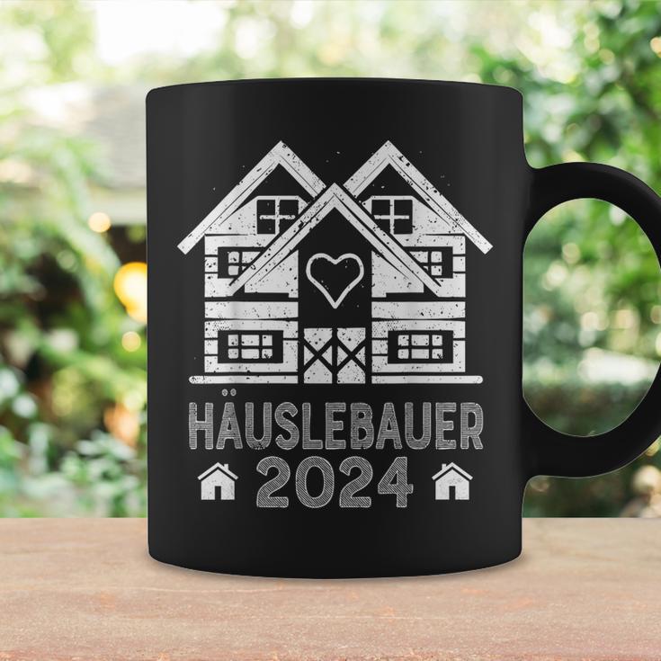 Hausbauer 2024 Schwarzes Tassen, Hausbau-Motiv Design Geschenkideen