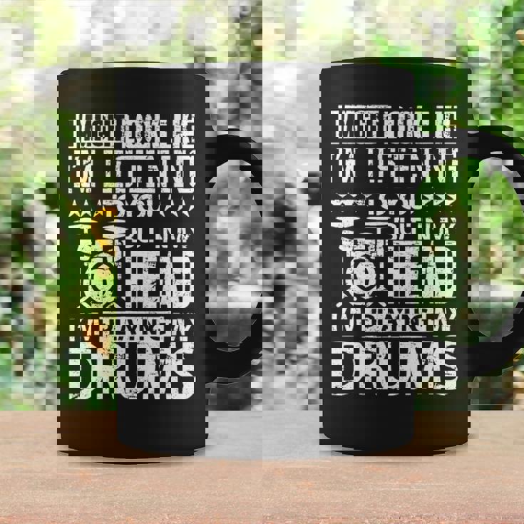 In My Head I'm Playing My Drums For Drummers Coffee Mug Gifts ideas