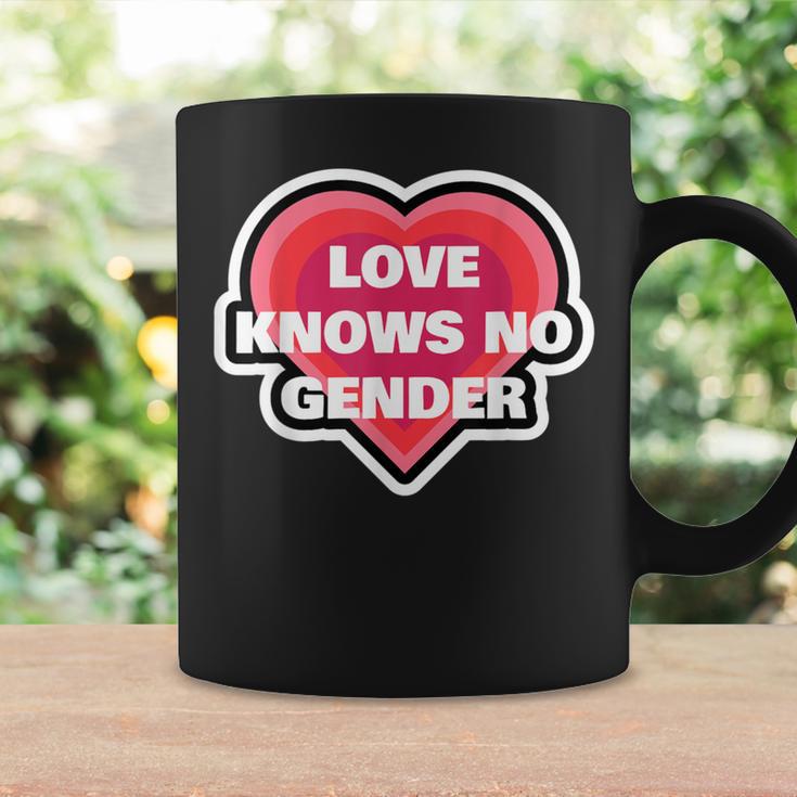 Heart Love Knows No Gender Coffee Mug Gifts ideas