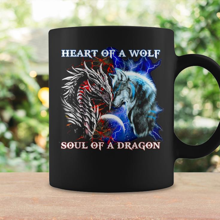 Heart Of The Wolf Soul Of A Dragon Coffee Mug Gifts ideas