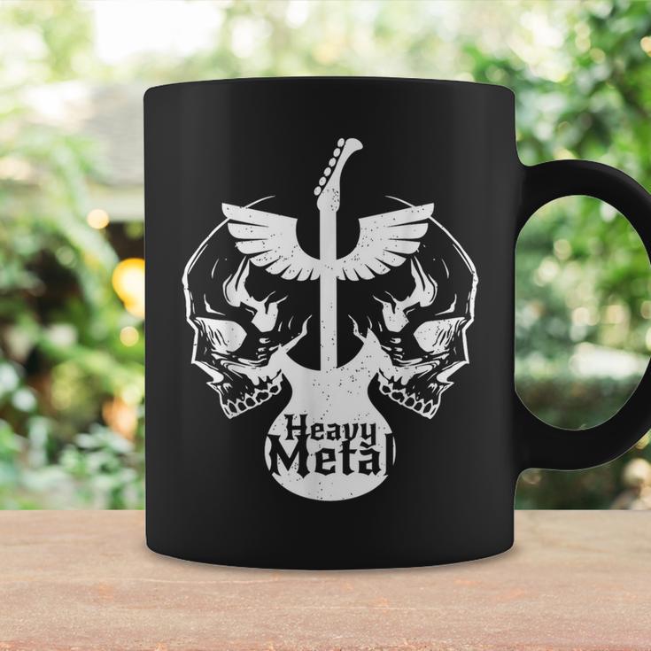 Heavy Metal Flying Guitars With Skulls Rock Coffee Mug Gifts ideas