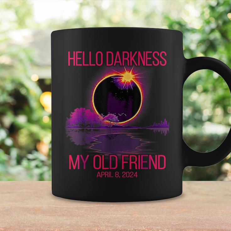 Hello Darkness My Old Friend Pink Solar Eclipse April Coffee Mug Gifts ideas