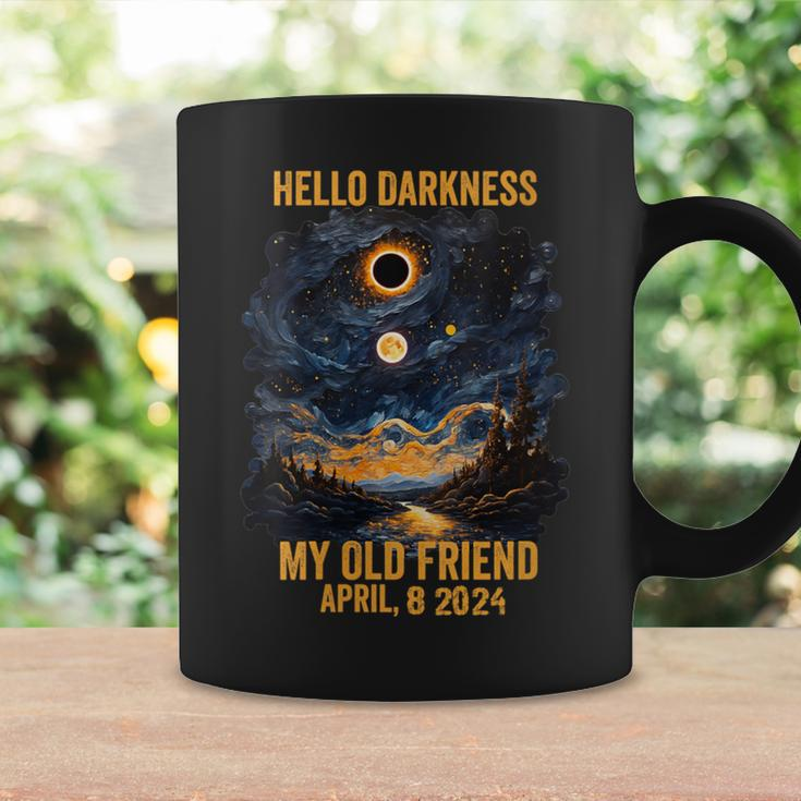 Hello Darkness My Old Friend Solar Eclipse April 8 2024 Coffee Mug Gifts ideas