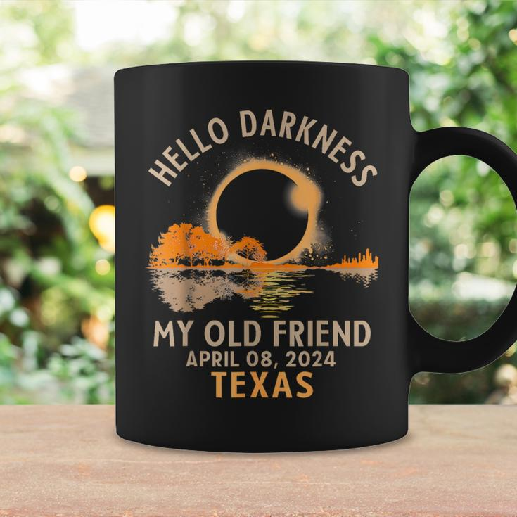 Hello Darkness My Old Friend Total Solar Eclipse 2024 Texas Coffee Mug Gifts ideas