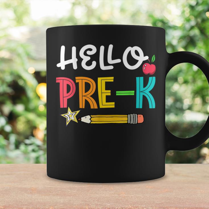 Hello Prek Back To School Preschool Teacher Student Kids Coffee Mug Gifts ideas
