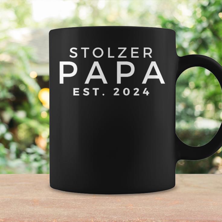 Herren Stolzer Papa Est 2024 Für Papaatertag Weihnachten Tassen Geschenkideen