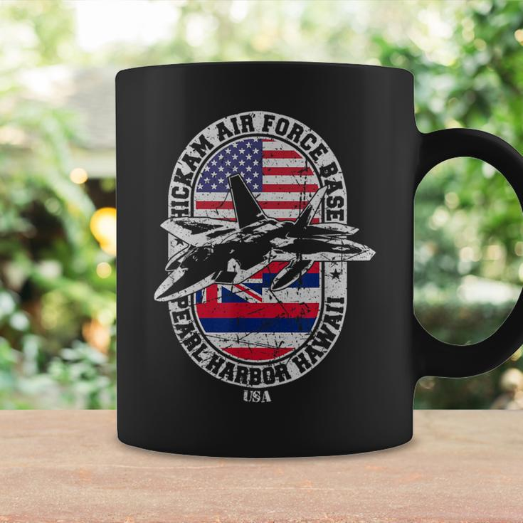 Hickam Air Base Usaf Pearl Harbor Hawaii Usa Flag Coffee Mug Gifts ideas