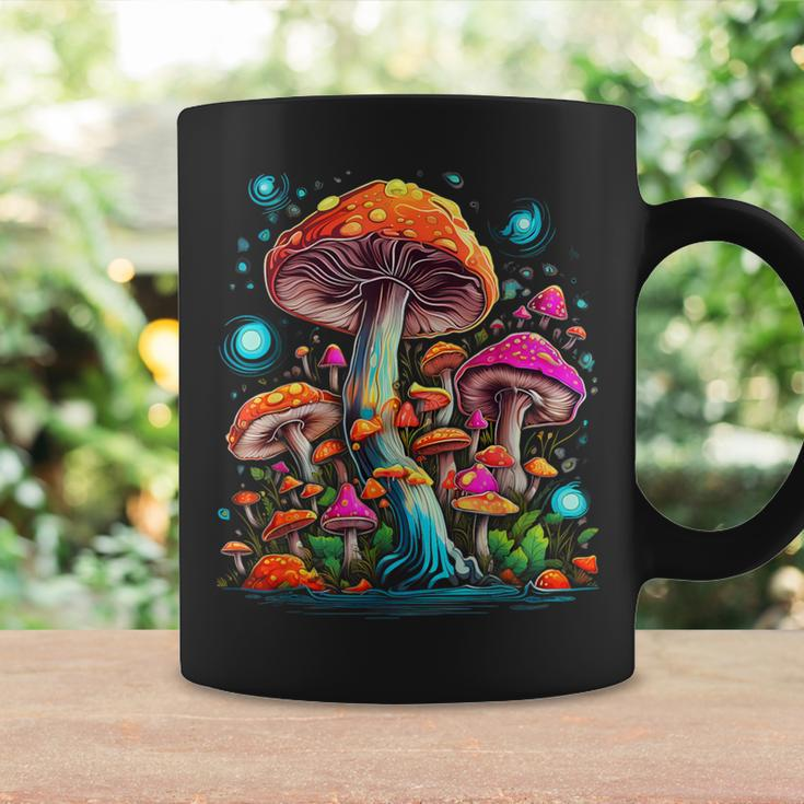 Hippie Mushrooms Psychedelic Forest Fungi Festival Coffee Mug Gifts ideas