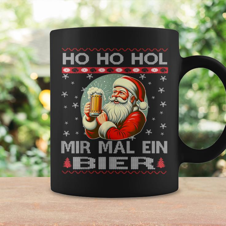 Ho Ho Hol Mir Mal Ein Bier Santa Christmas Black Tassen Geschenkideen