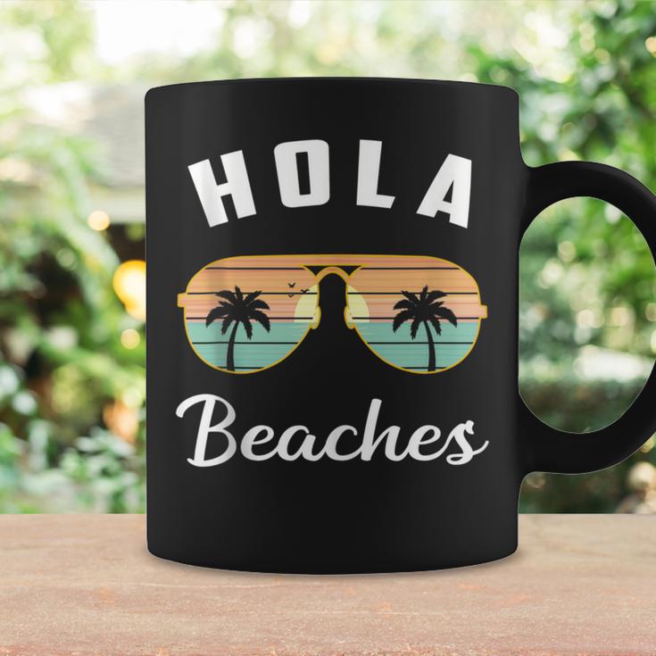 Hola Beaches Sunglasses Beach Hawaiian Vacation Summer Coffee Mug Gifts ideas