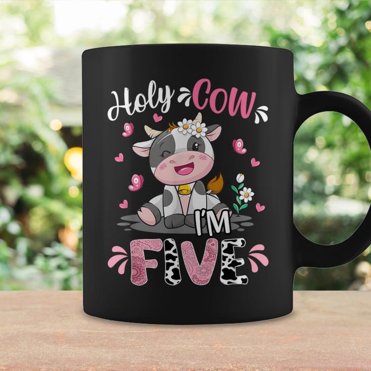 Holy Cow I'm Five 5 Years Old 5Th Birthday Girl Outfit Coffee Mug Gifts ideas