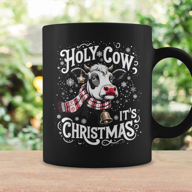 Holy Cow It's Christmas Cow Lover Farm Animal Costume Coffee Mug Gifts ideas