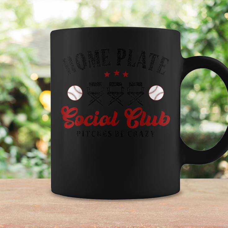 Home Plate Social Club Pitches Be Crazy Baseball Mom Womens Coffee Mug Gifts ideas