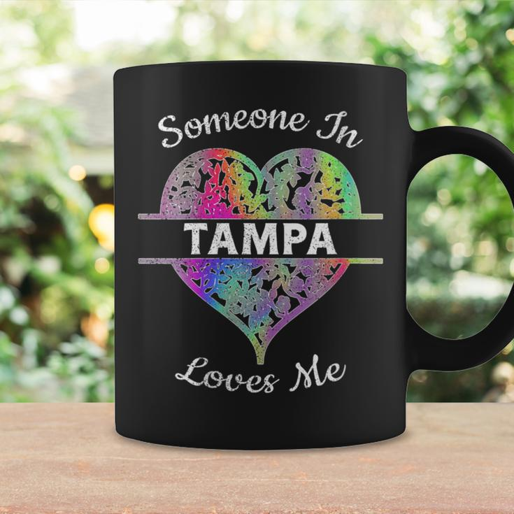 Hometown Rainbow Pride Heart Someone In Tampa Loves Me Coffee Mug Gifts ideas