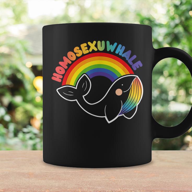 Homosexuwhale Gay Pride Lgbt Rainbow Flag Whale Lovers Lgbtq Coffee Mug Gifts ideas